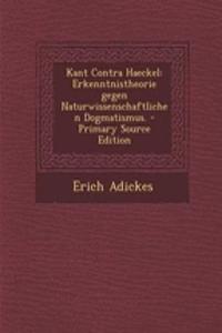 Kant Contra Haeckel