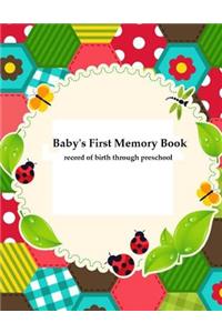 Baby's First Memory Book