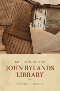 Bulletin of the John Rylands Library 100/1