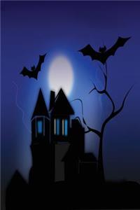 Bats Haunted House Moon