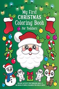 My First Christmas Coloring Book for Toddlers