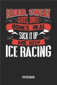 Blood Sweat clots dries. Shut up and keep Ice Racing