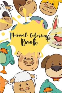 Astonished Animals coloring book for kids