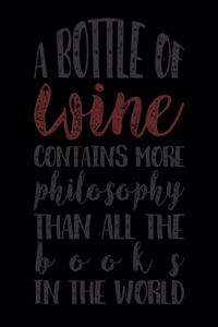 A Bottle of Wine Contains More Philosophy