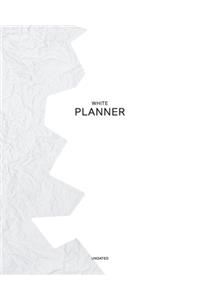 Undated White Planner