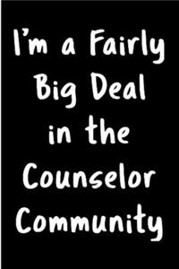 I'm a fairly big deal in the counselor community