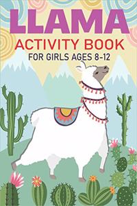 Llama Activity Book for Girls Ages 8-12