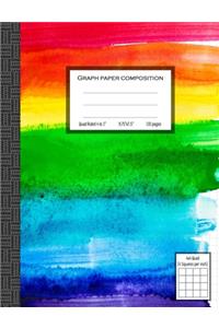Graph Paper Composition Notebook, 4 Squares Per Inch