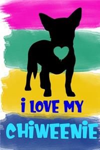 I Love My Chiweenie Notebook Journal