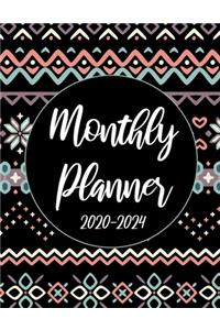 2020-2024 Monthly Planner