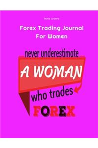 Never Underestimate a Women who trades FOREX - Forex Trading Journal For Women