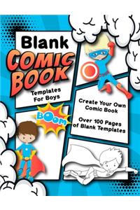 Blank Comic Book Templates For Boys Create Your Own Comic