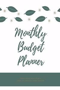 Monthly Budget Planner Expense Tracker Weekly & Daily Finance Bill Organizer Journal Notebook