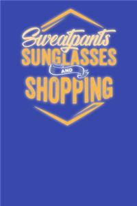 Sweatpants Sunglasses and Shopping: Simple Dot Grid Journal