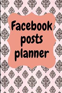 Facebook posts planner