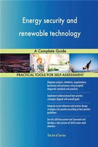 Energy security and renewable technology