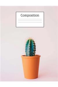Cactus Composition Book