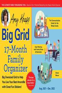 2022 Amy Knapp's Big Grid Family Organizer Wall Calendar