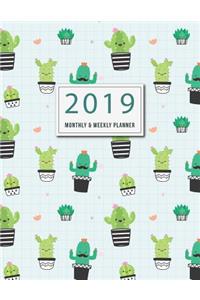 2019 Monthly and Weekly Planner