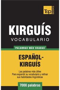 Vocabulario Español-Kirguís - 7000 palabras más usadas