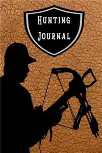 Hunting Journal: Compact Hunting Journal for All Your Hunt Records - Man with Crossbow