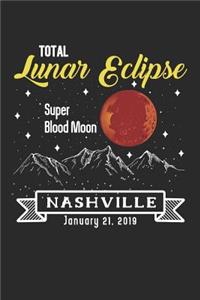 Total Lunar Eclipse Super Blood Moon Nashville January 21 2019