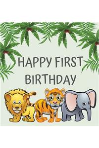 First birthday guest book (Hardcover)