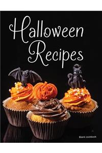 Blank Cookbook Halloween Recipes