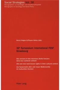 32 E Symposium International Fesf Strasbourg