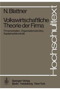 Volkswirtschaftliche Theorie Der Firma