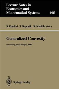 Generalized Convexity