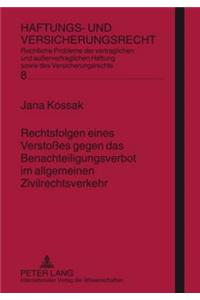 Rechtsfolgen Eines Verstoßes Gegen Das Benachteiligungsverbot Im Allgemeinen Zivilrechtsverkehr