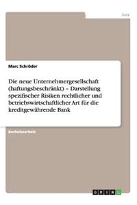 neue Unternehmergesellschaft (haftungsbeschränkt) - Darstellung spezifischer Risiken rechtlicher und betriebswirtschaftlicher Art für die kreditgewährende Bank