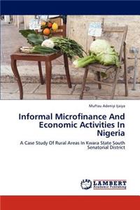 Informal Microfinance And Economic Activities In Nigeria