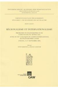 Regionalisme Et Internationlisme