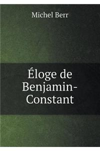 Éloge de Benjamin-Constant