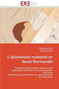 L Allaitement Maternel En Basse-Normandie