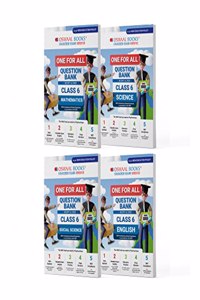 Oswaal One For All Question Banks NCERT & CBSE Class 6 (Set of 4 Books) Maths, Science, Social Science, and English (For 2023-24 Exam)