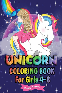 Unicorn Coloring Book for Girls 4-8