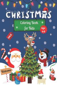 Christmas Coloring Book for Kids Age 4-8