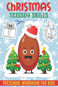 Christmas Scissor Skills Preschool Workbook For Kids