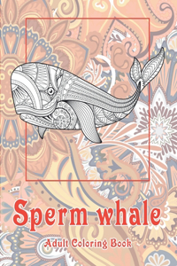 Sperm whale - Adult Coloring Book