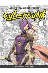 Cyberpunk Adults Coloring Book