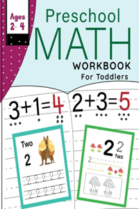 Preschool Math Workbook for Toddlers Ages 2-4