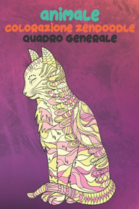 Colorazione Zendoodle - Quadro generale - Animale