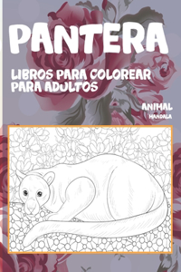 Libros para colorear para adultos - Mandala - Animal - Pantera