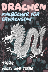 Malbücher für Erwachsene - Vögel und Tiere - Tiere - Drachen