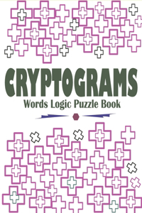 Cryptograms Words Logic Puzzle Book