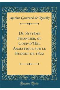 Du Système Financier, ou Coup-d?il Analytique sur le Budget de 1822 (Classic Reprint)