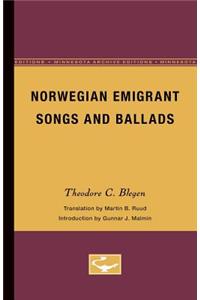 Norwegian Emigrant Songs and Ballads